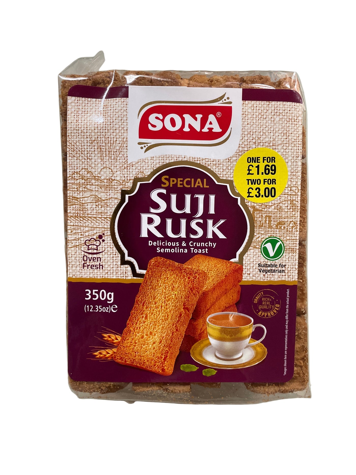 Sona Rusk Suji 350g