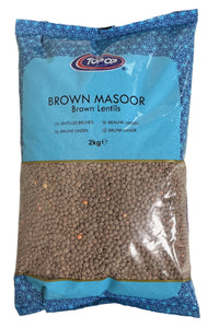 Top Op Lentils Brown Masoor Dall 2Kg