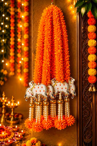 Fabric Cow Gajra Hanging Set
