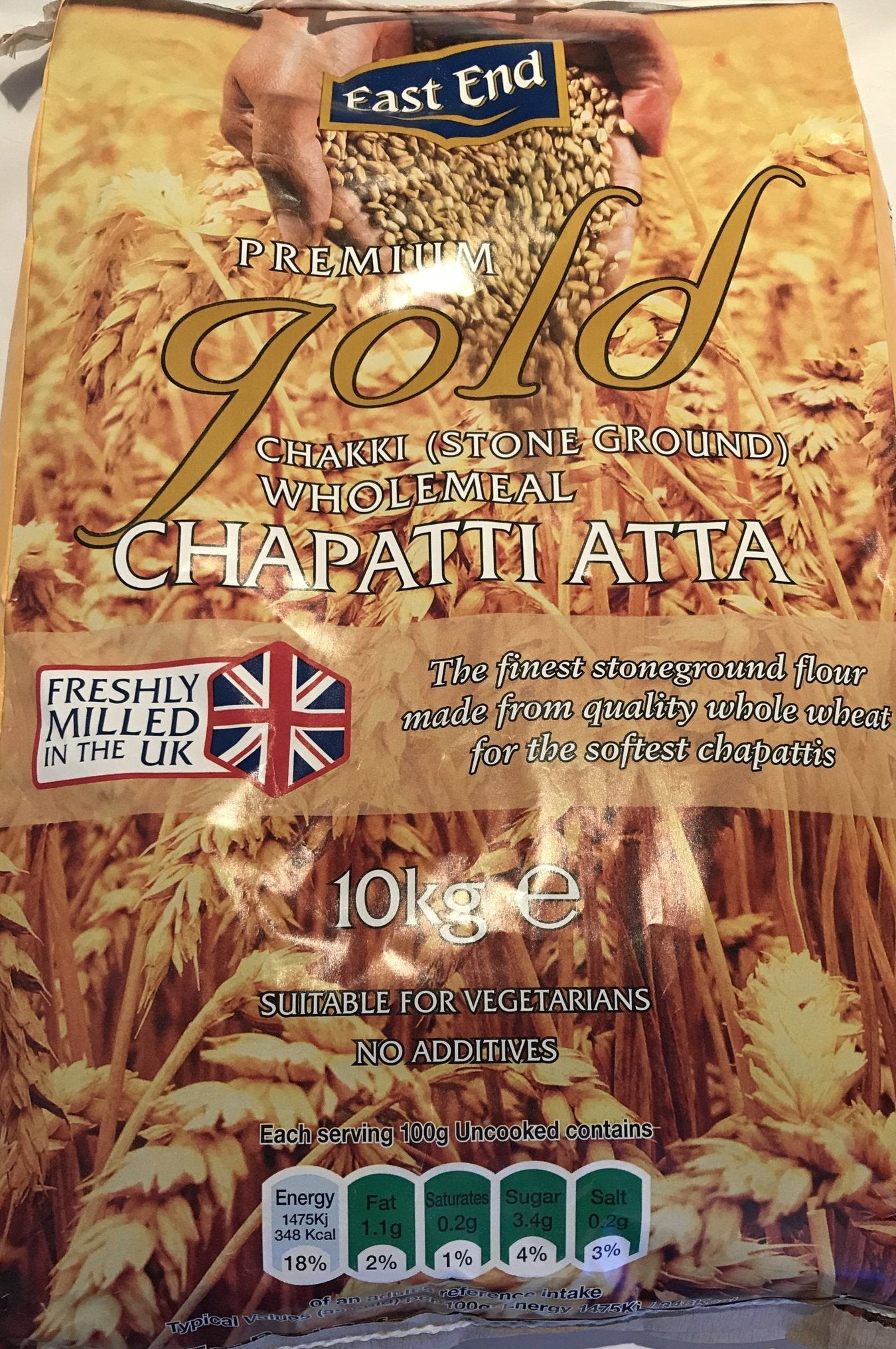 East End Flour Chakki Premium Gold Atta 10kg - Image 2