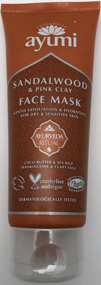 Ayumi Sandalwood and Pink Clay Face Mask 125ml