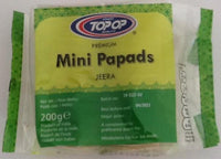 Top op Mini Jeera Papads 200g