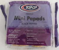 Top Op Mini Black Pepper Papads 200g
