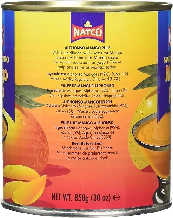 Natco Mango Pulp Alphonso 450g