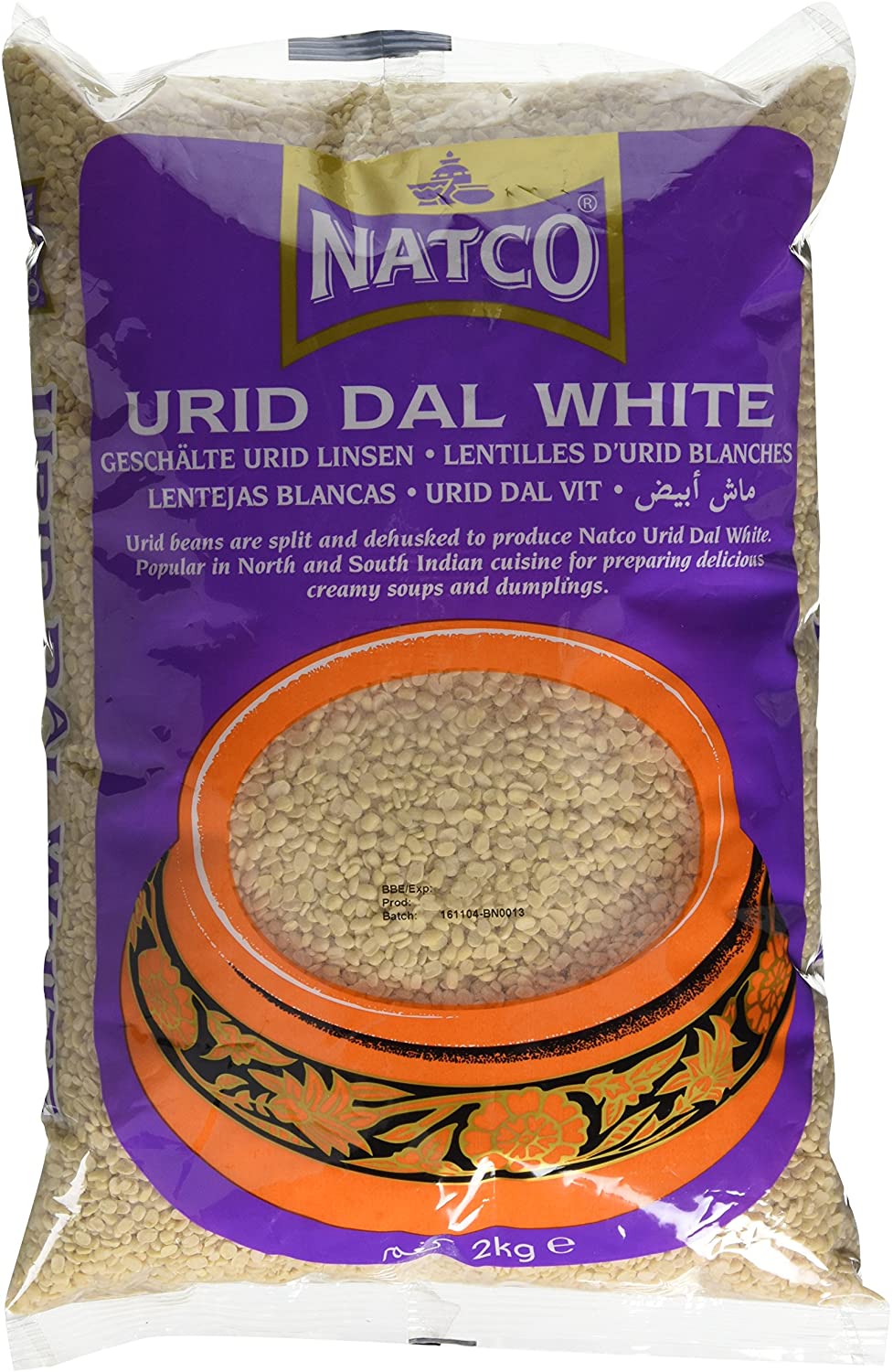 Natco Lentils Urid Dall White 2kg