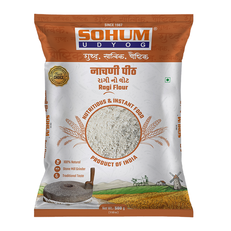 Sohum Udyog Flour Ragi 500g