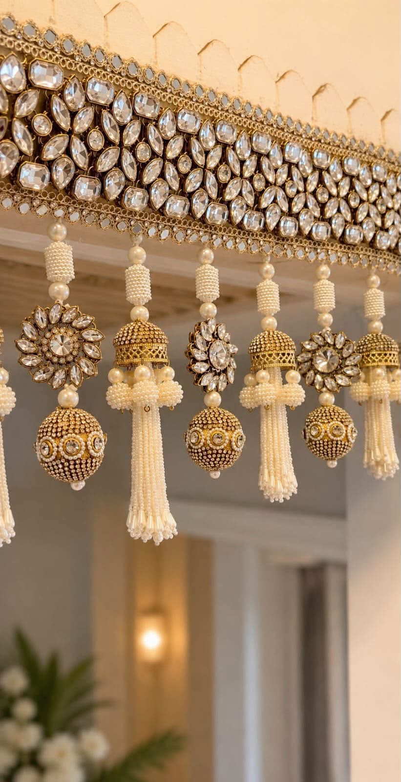 Royal Pearl & Stone Toran