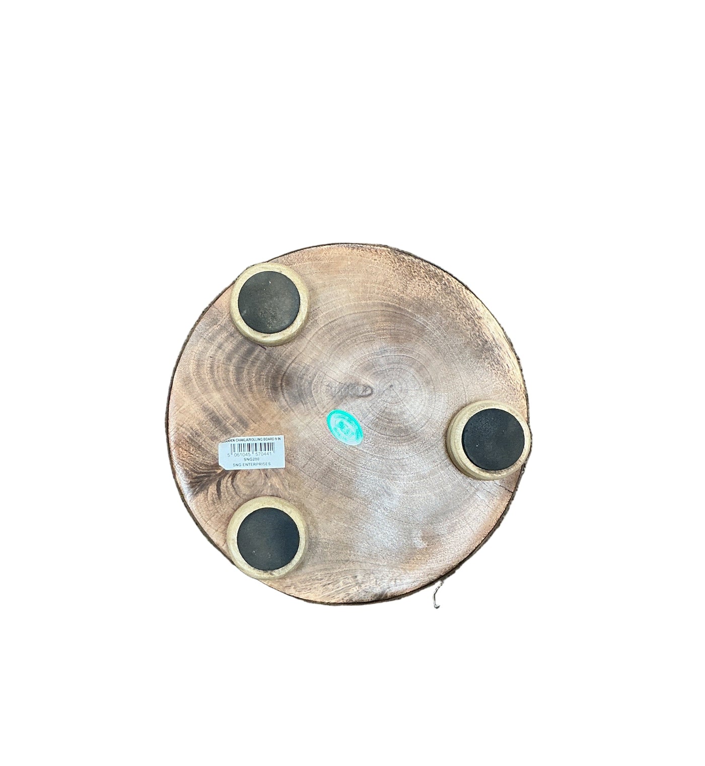 Wooden Patla Chakla with Legs 9 Inch - Image 2
