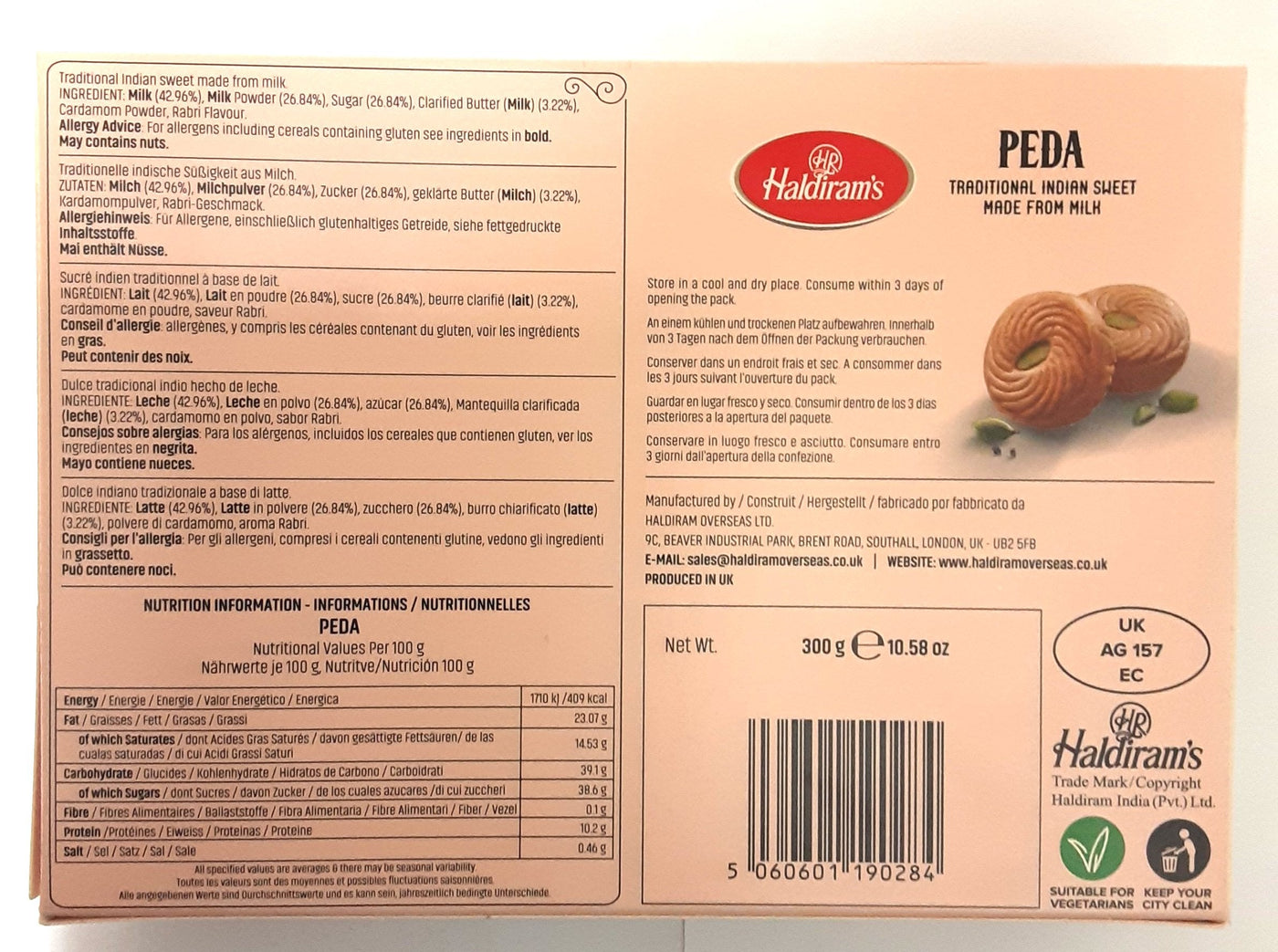 Haldirams Sweets Peda 300g - Image 2
