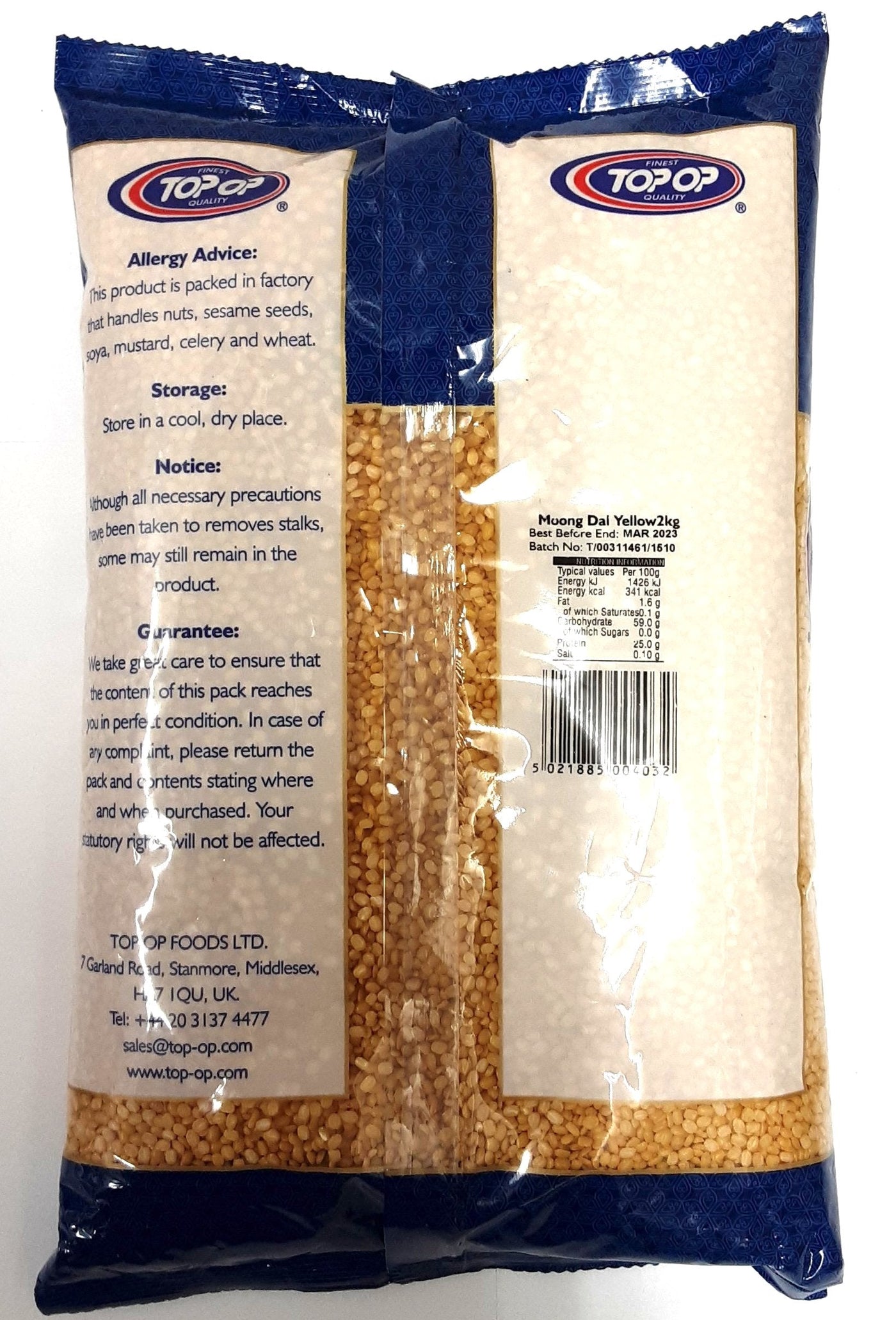 Top Op Lentils Moong Dall Yellow 2kg - Image 2