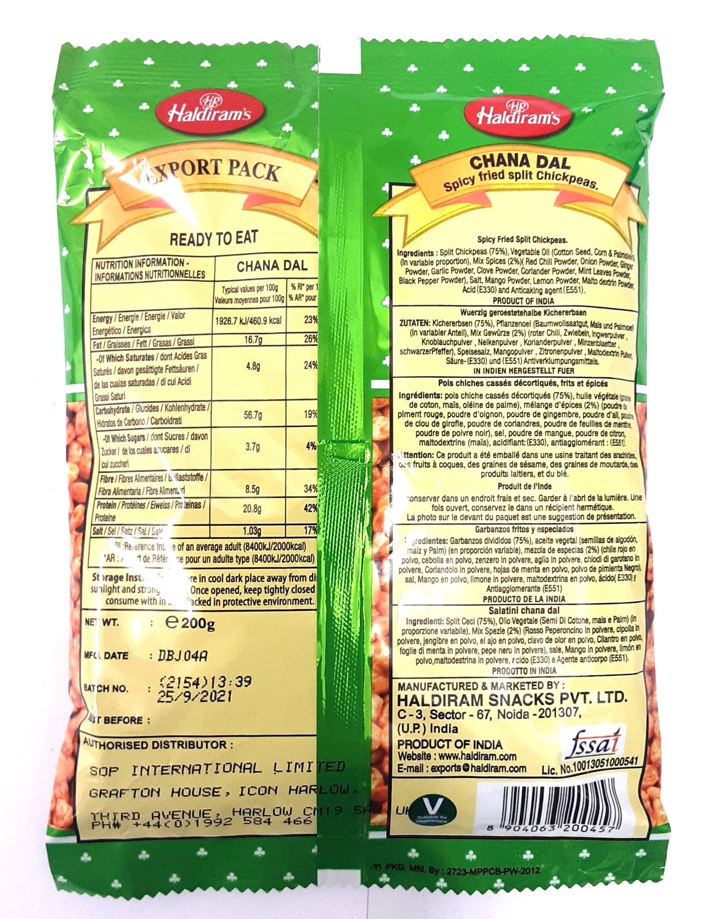 Haldirams Chana Dal 200g PM - Image 3