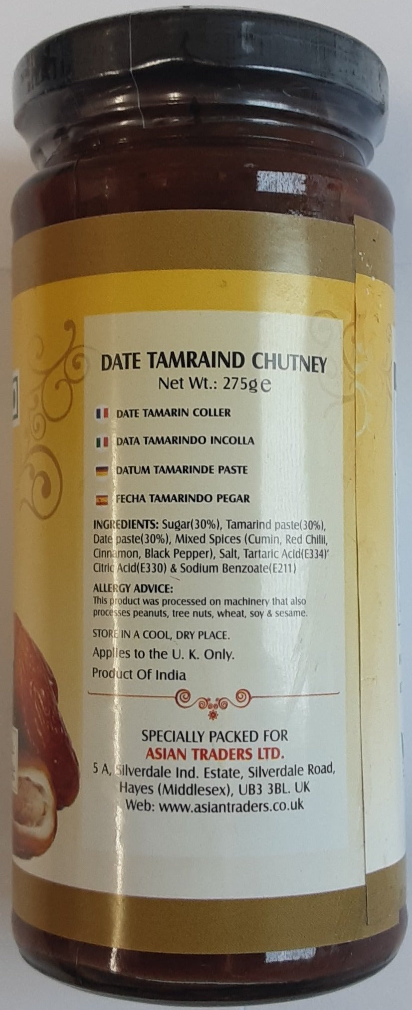 Saras Date Tamarind Chutney 275g - Image 2