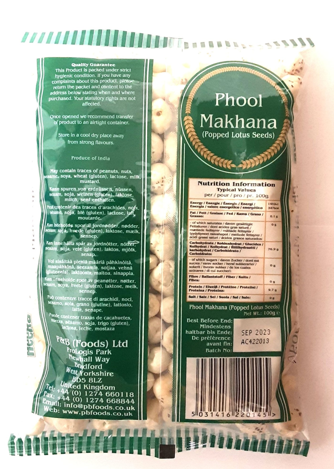 Heera Phool Makhana Popped Lotus Seed 100g - Image 2