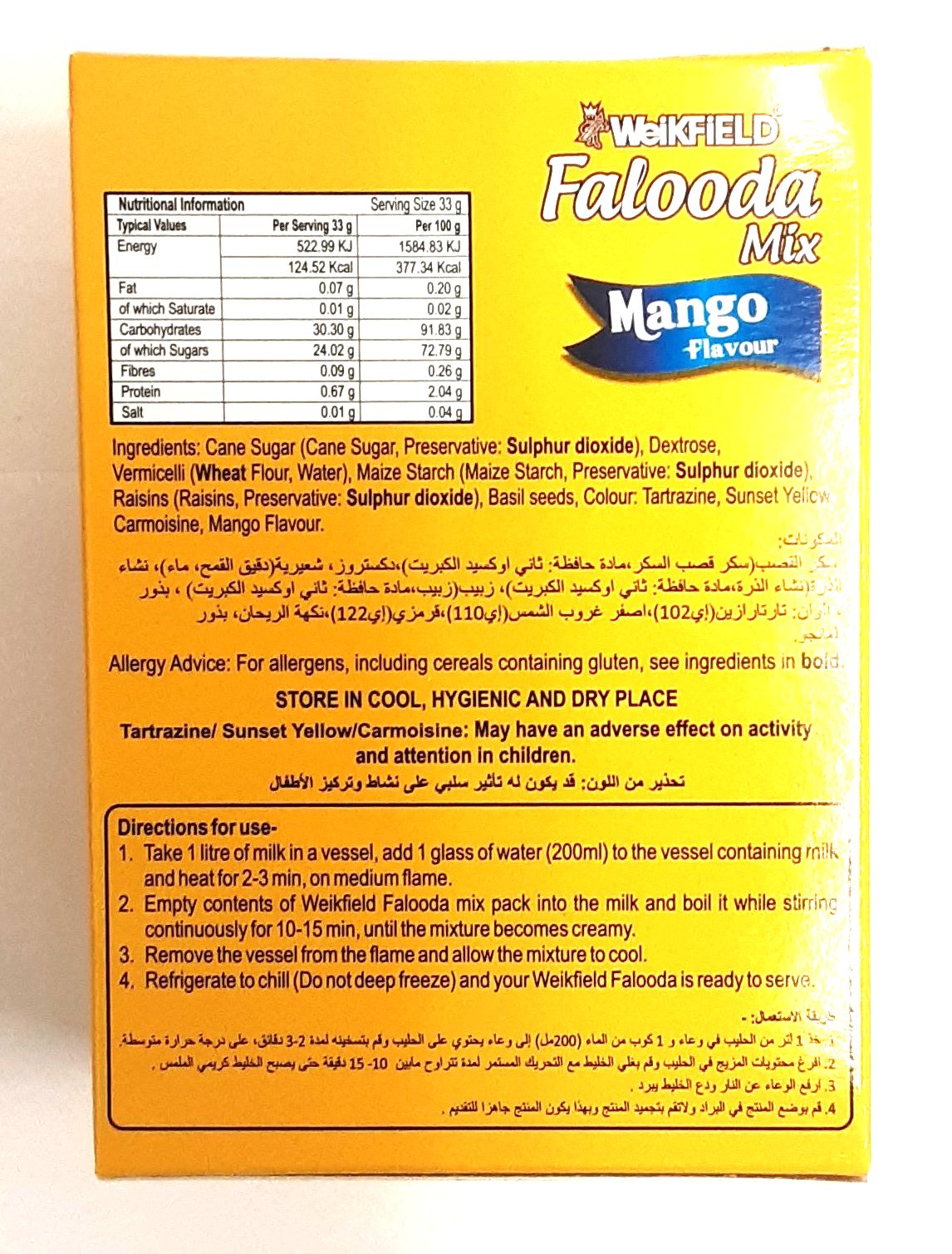 Weikfield Falooda Mango Mix 200g - Image 2