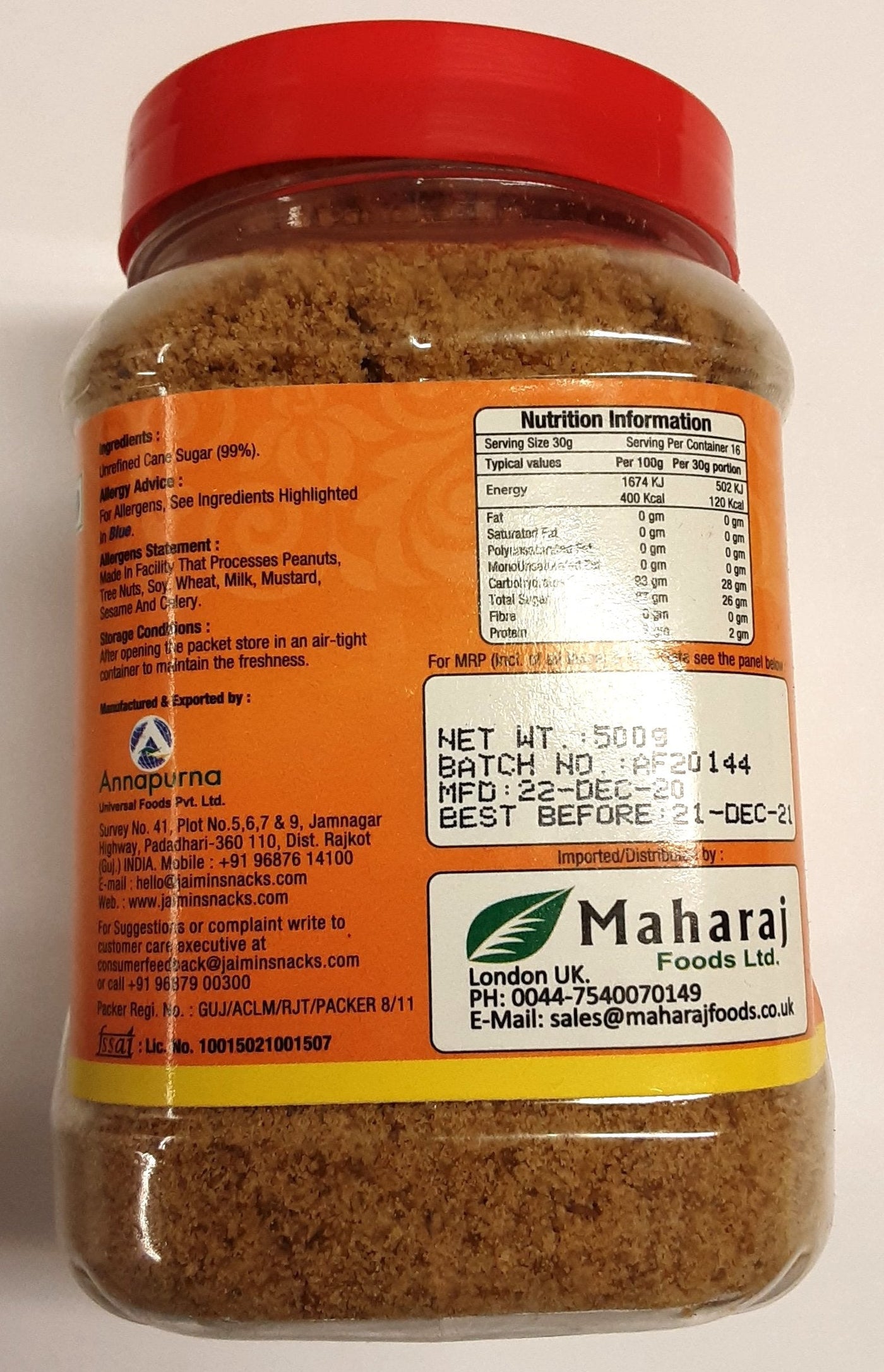 Jaimin Jaggery Powder Kolhapurs Finest 500g - Image 2