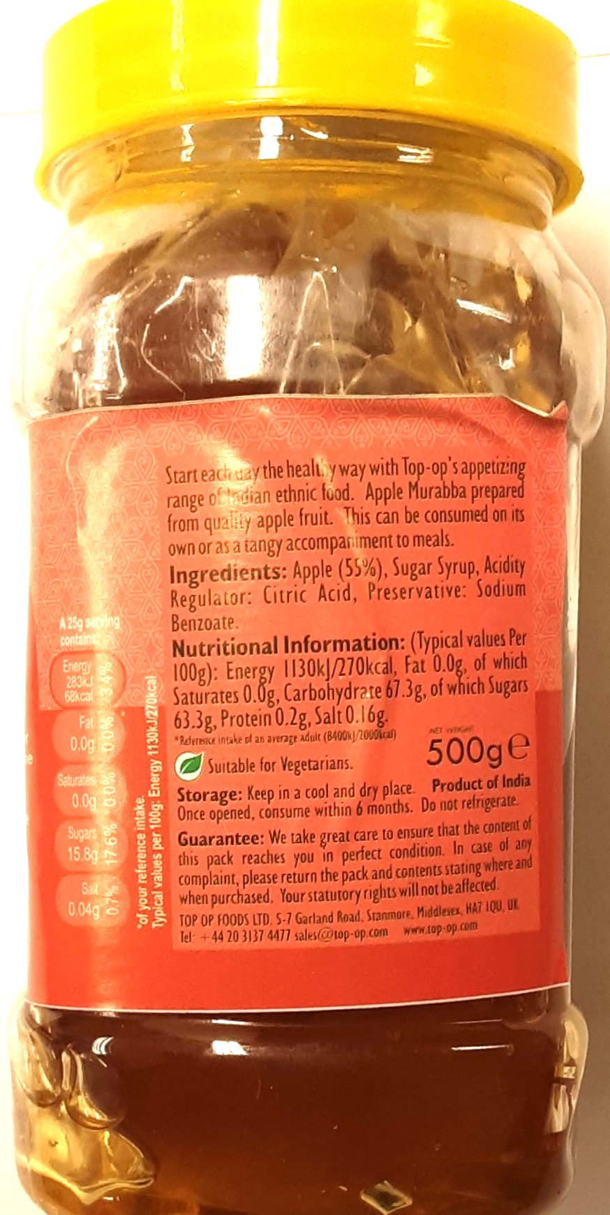 Top Op Murabba Apple Preserve 500g - Image 2