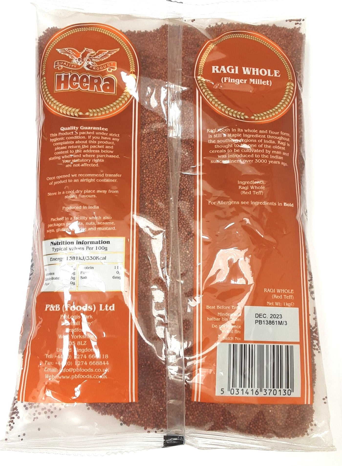 Heera Ragi Whole 1kg - Image 2
