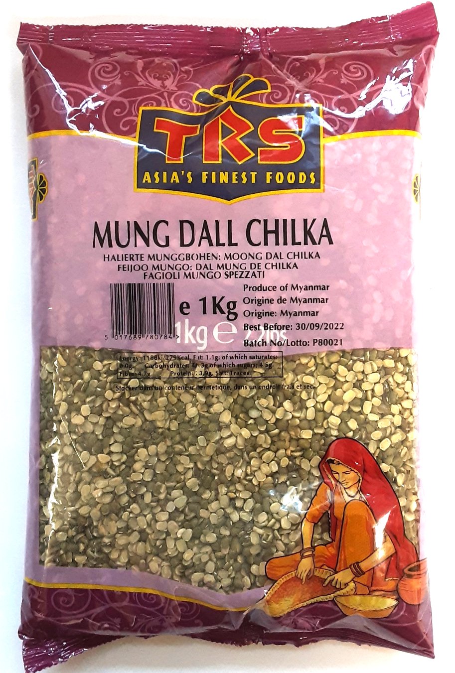 TRS Lentils Mung Dall Chilka 1kg