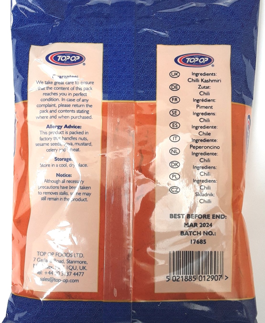 Top Op Chilli Powder Kashmiri 400g - Image 2