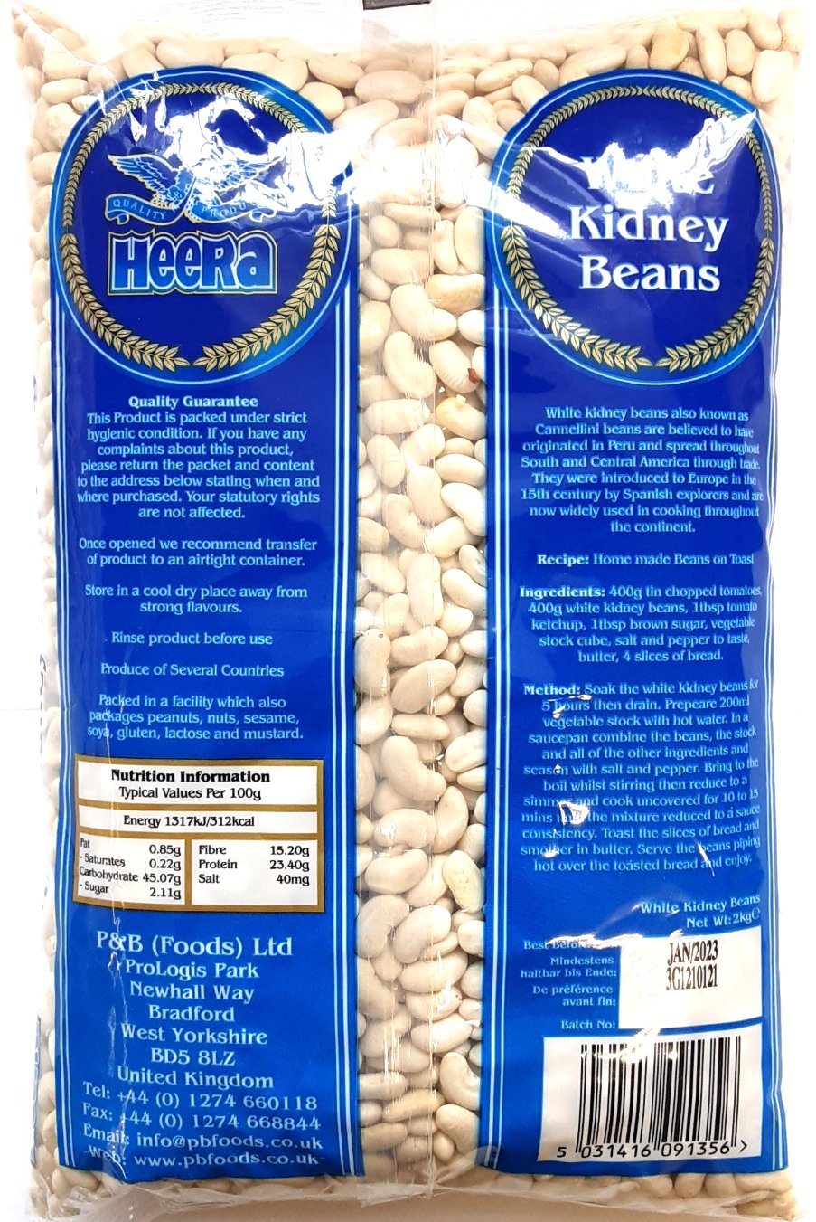 Heera Beans White Kidney 2kg - Image 2