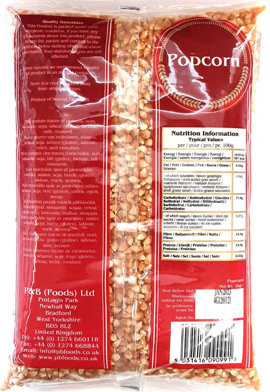 Heera Popcorn Raw 2kg - Image 2