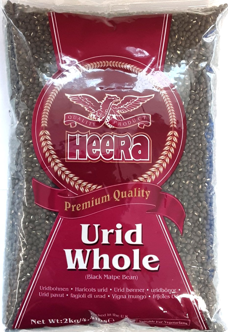 Heera Beans Urid Whole 2kg
