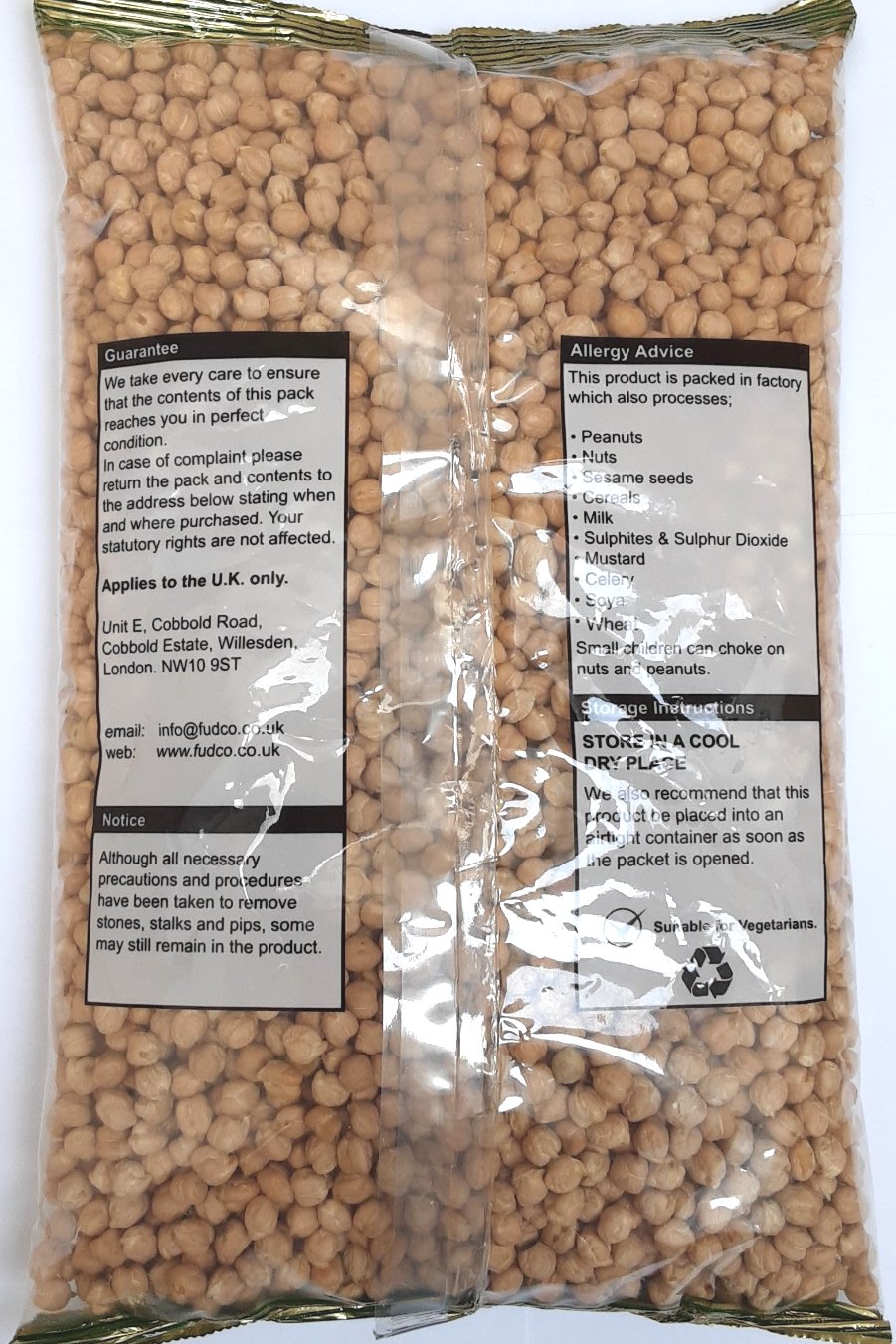 Fudco Chick Peas White Chana Kabuli 1.5kg - Image 2