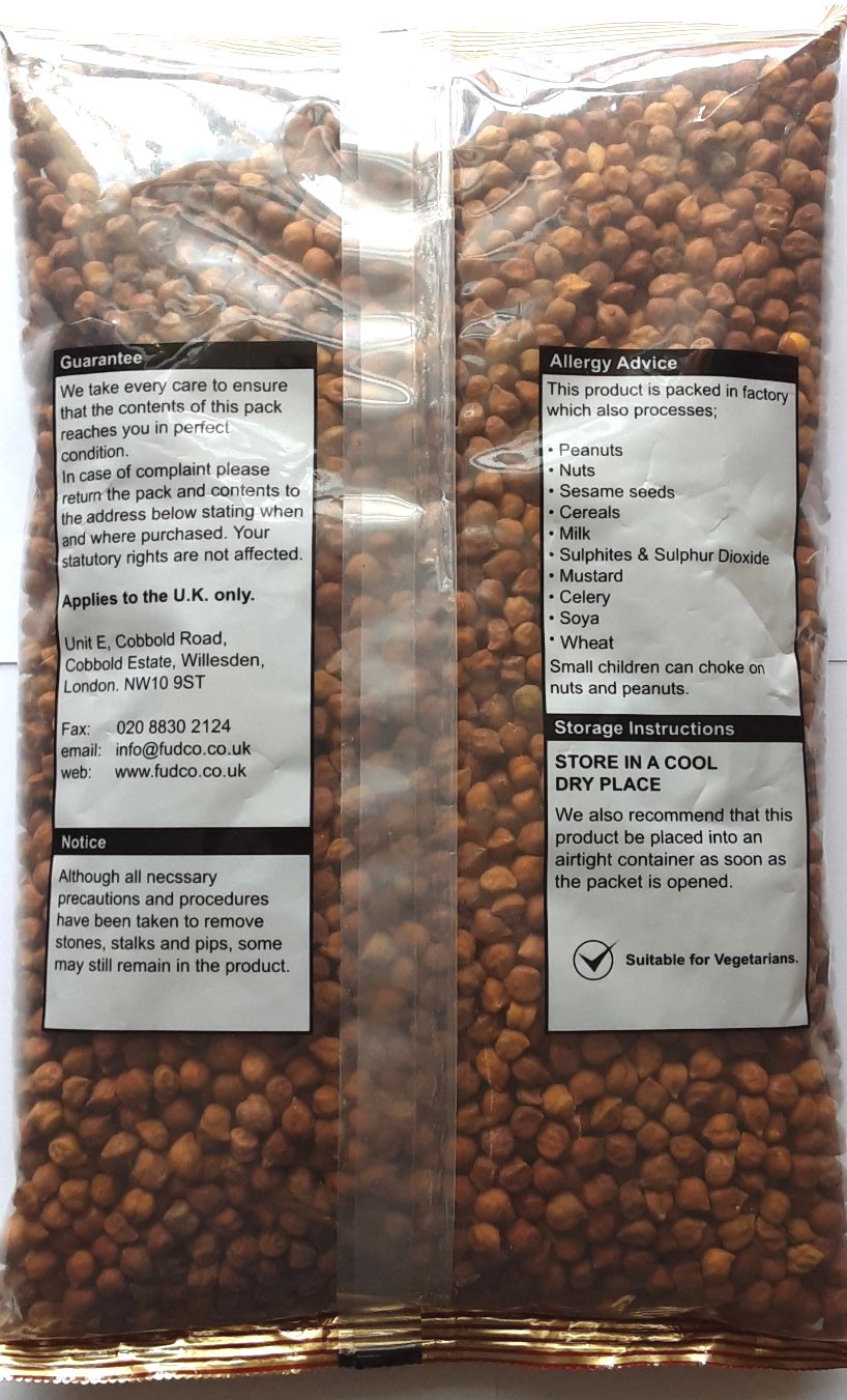 Fudco Chick Peas Kala Chana Deshi 1.5kg - Image 2