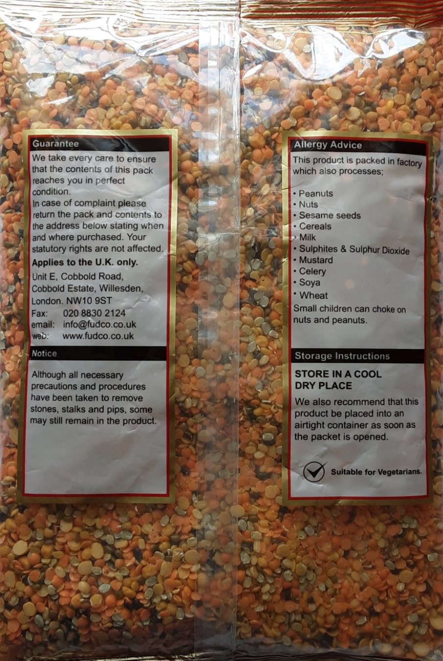 Fudco Lentils Mix Dall 1kg - Image 2