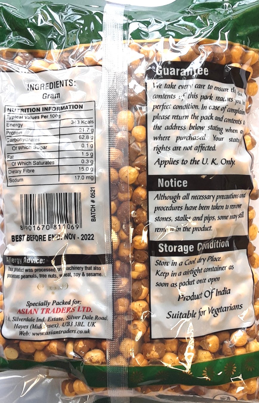 Saras Chana Unsalted Roasted 300g - Image 2