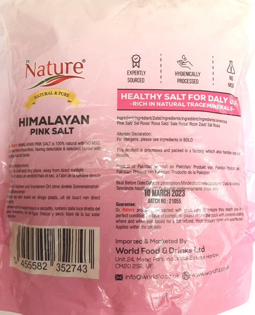 Dr Nature Himalayan Pink Salt 800g - Image 2