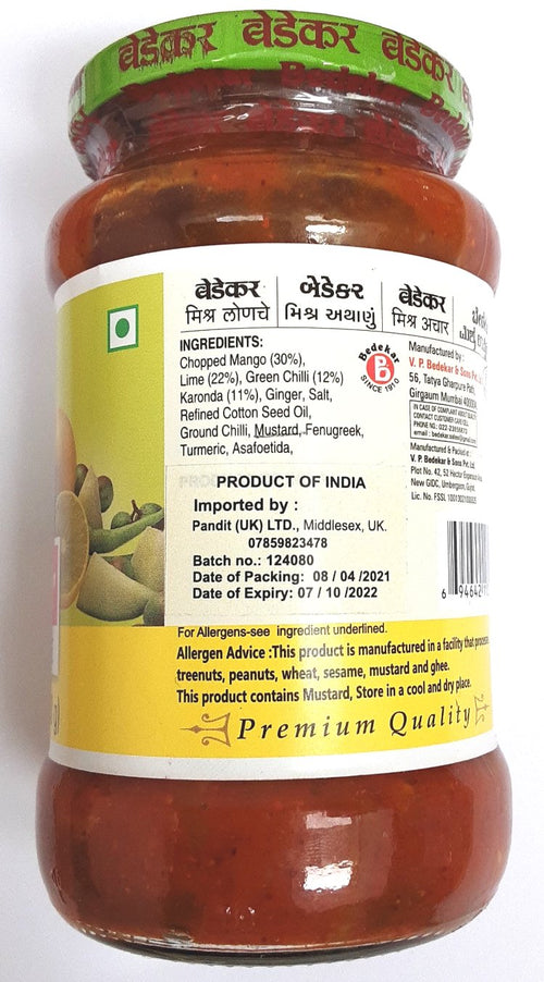 Bedekar Pickle Mixed 400g - Image 2