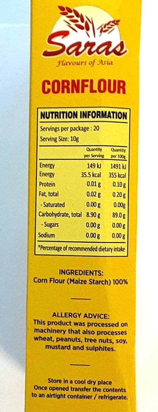 Saras Cornflour 200g - Image 2