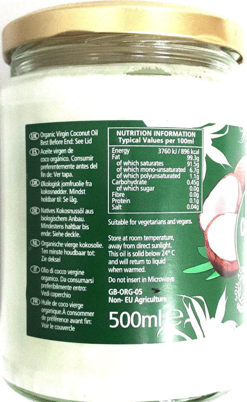 KTC Oil Coconut Organic 500ml - Image 2