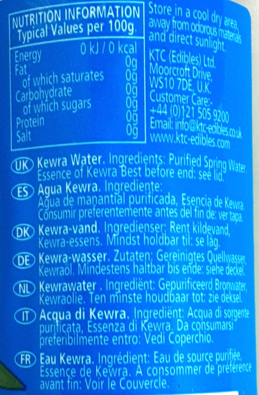 KTC Kewra Water Glass Bottle 190ml - Image 2