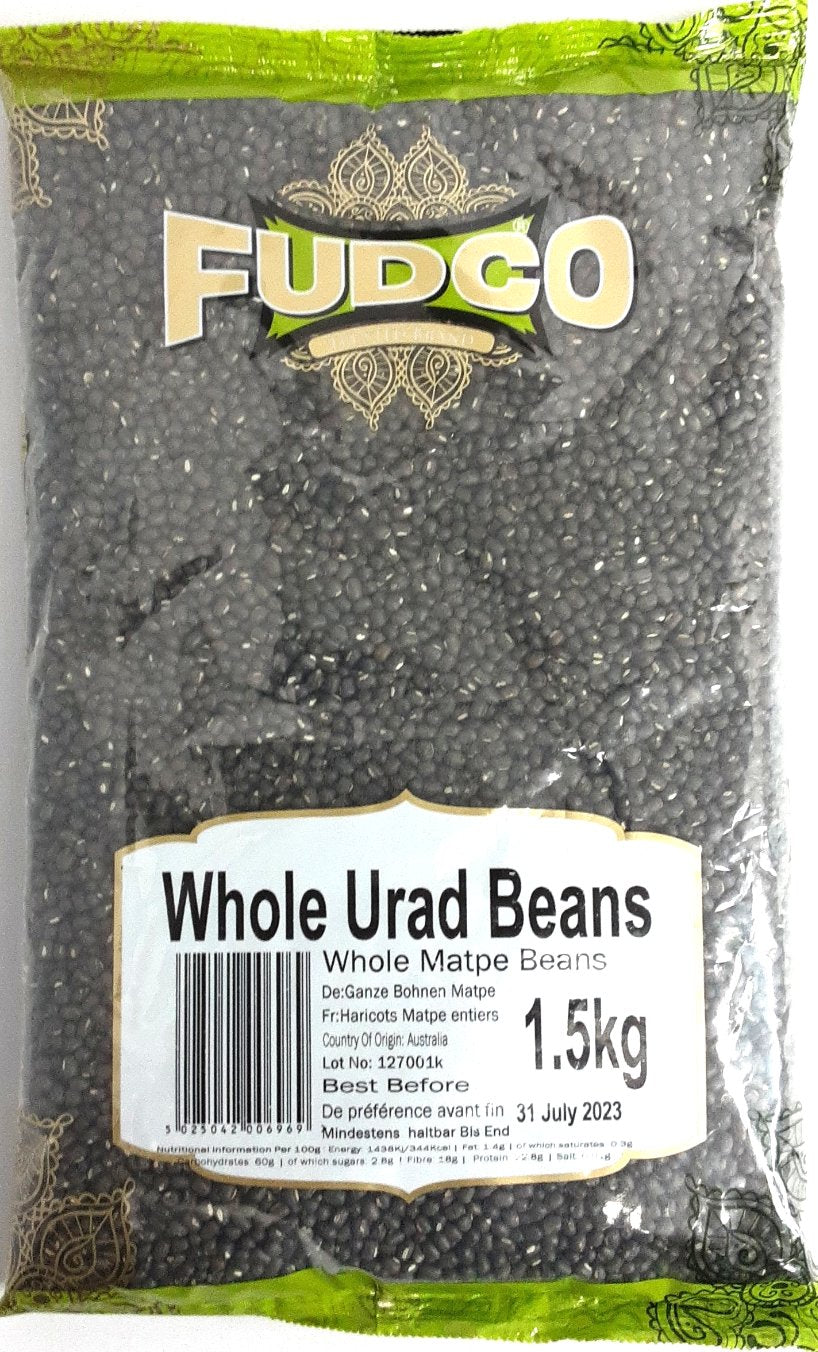 Fudco Beans Urad Whole 1.5kg