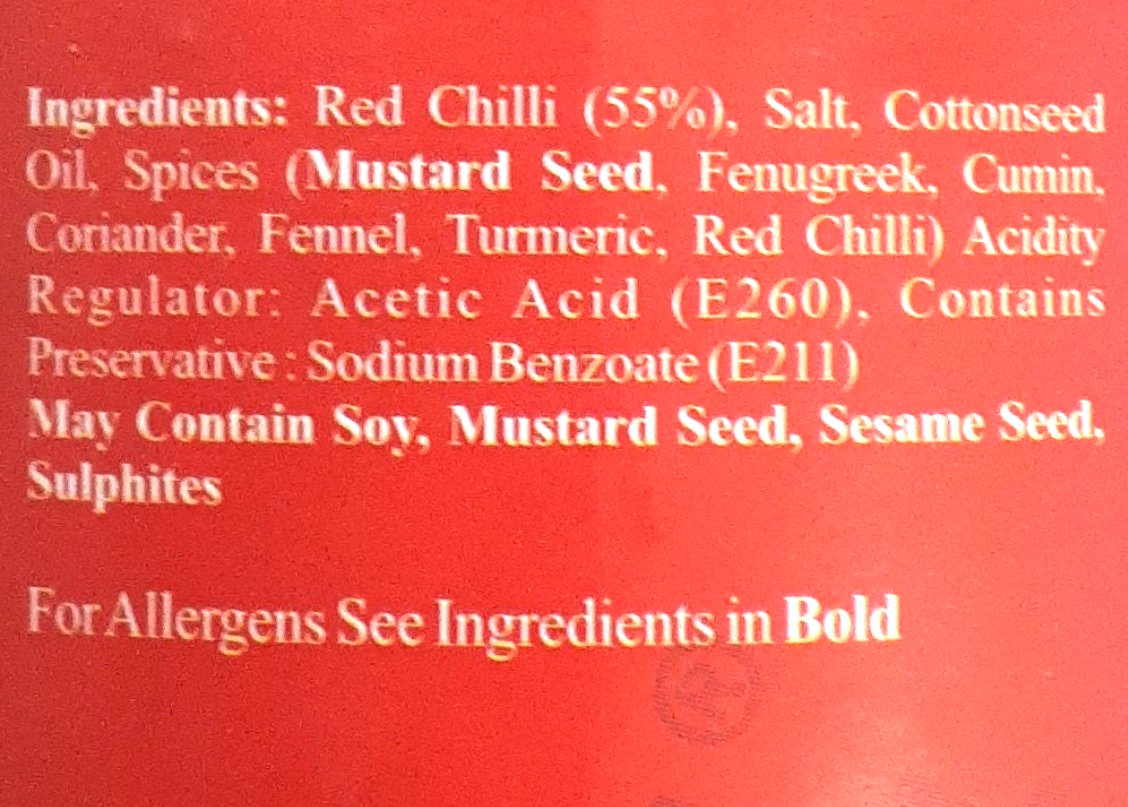 Pachranga Pickle Red Chilli Stuffed 800g - Image 2