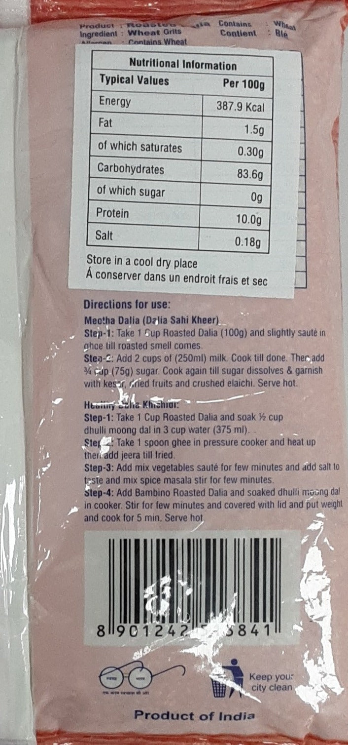 Bambino Roasted Dalia 500g - Image 2