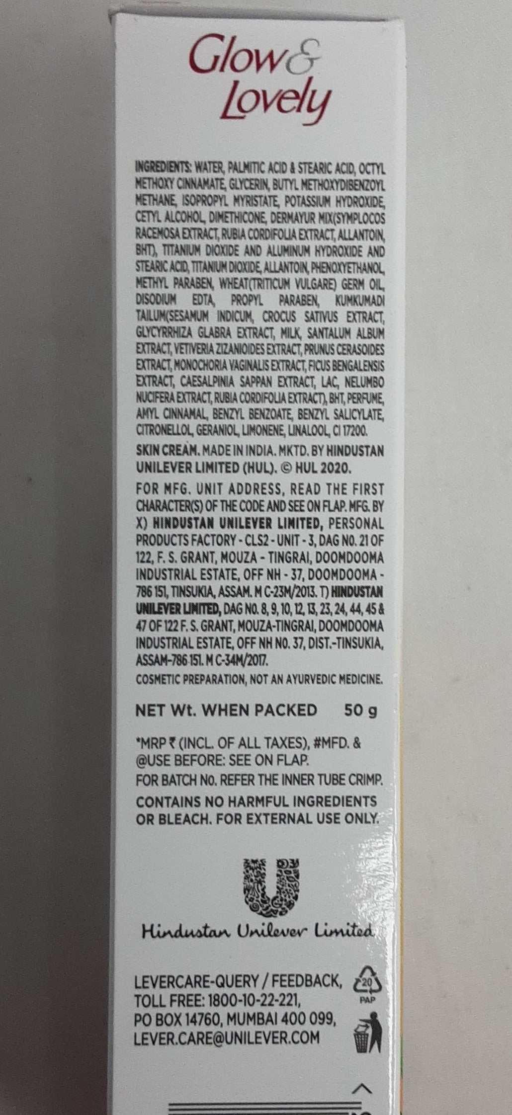 Fair & Lovely Ayurvedic Care 50g - Image 2