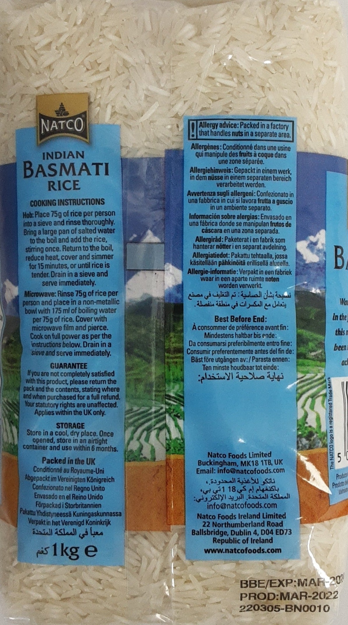Natco Rice Basmati Indian 1Kg - Image 2