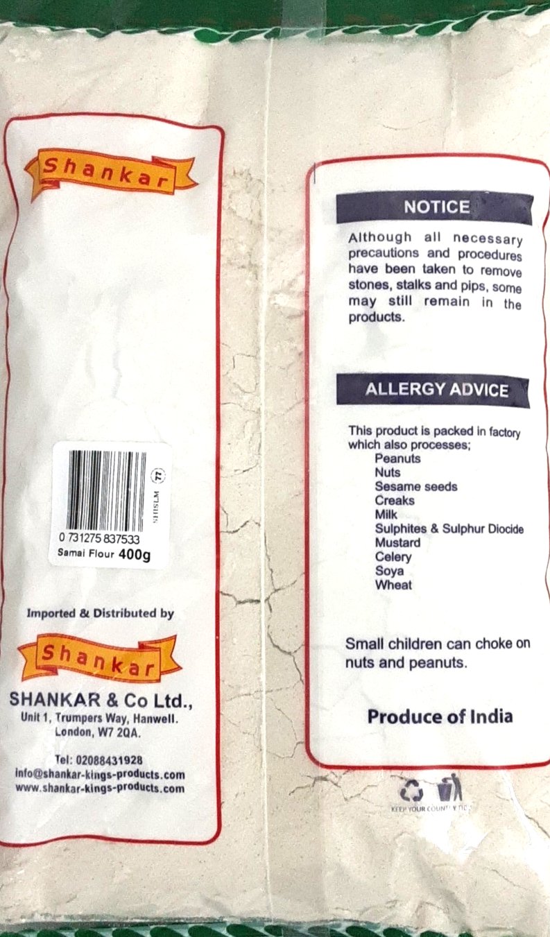 Shankar Little Millet Flour Samai 400g - Image 2