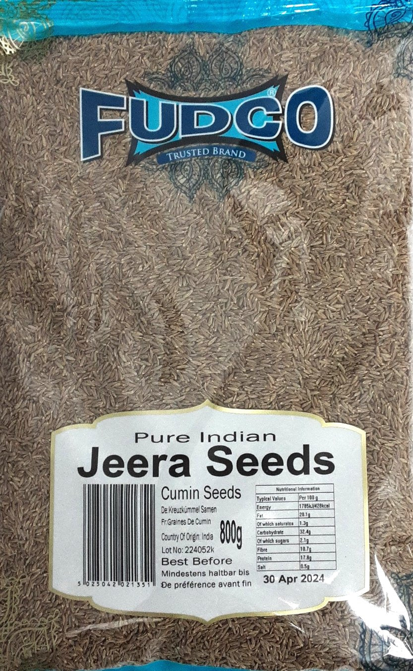 Fudco Cumin Seeds Jeera Whole Pure Indian 800g