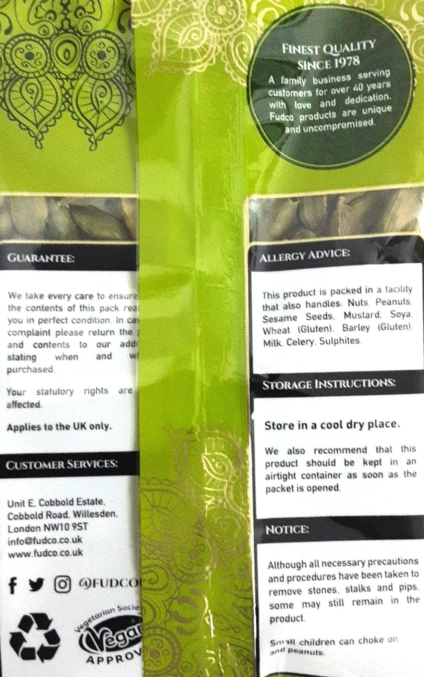 Fudco Cardamom Malabar Bold Green Elaichi 50g - Image 2