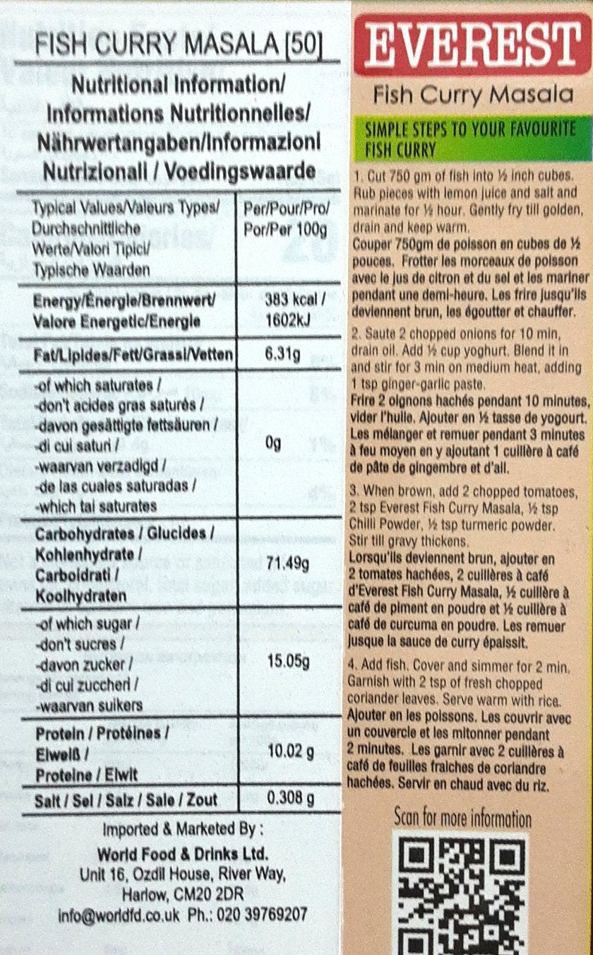 Everest Fish Curry Masala 50g - Image 2