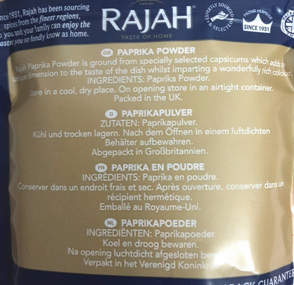 Rajah Paprika Powder 100g - Image 2