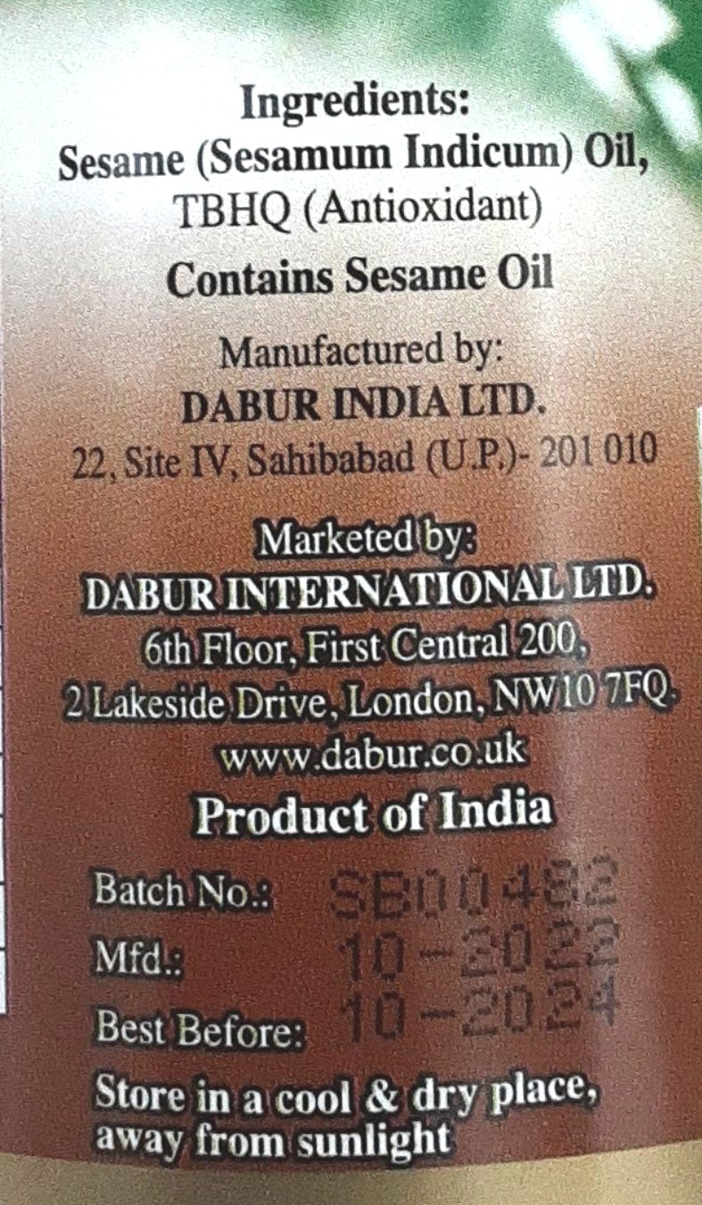 Dabur Oil Sesame 500ml - Image 2