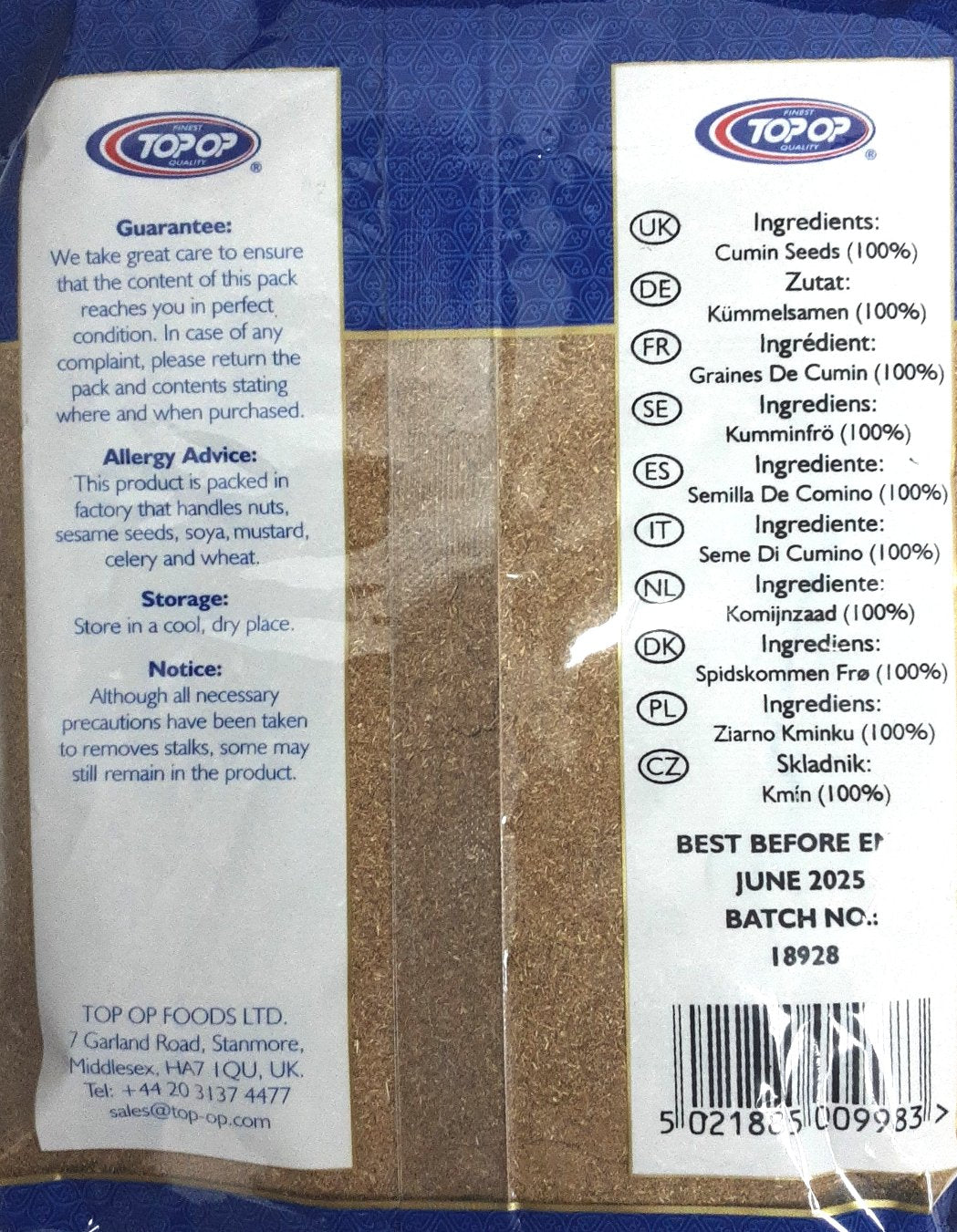 Top Op Cumin Jeera Powder 400g - Image 2