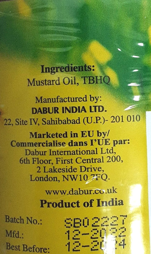 Dabur Oil Mustard 475ml - Image 2