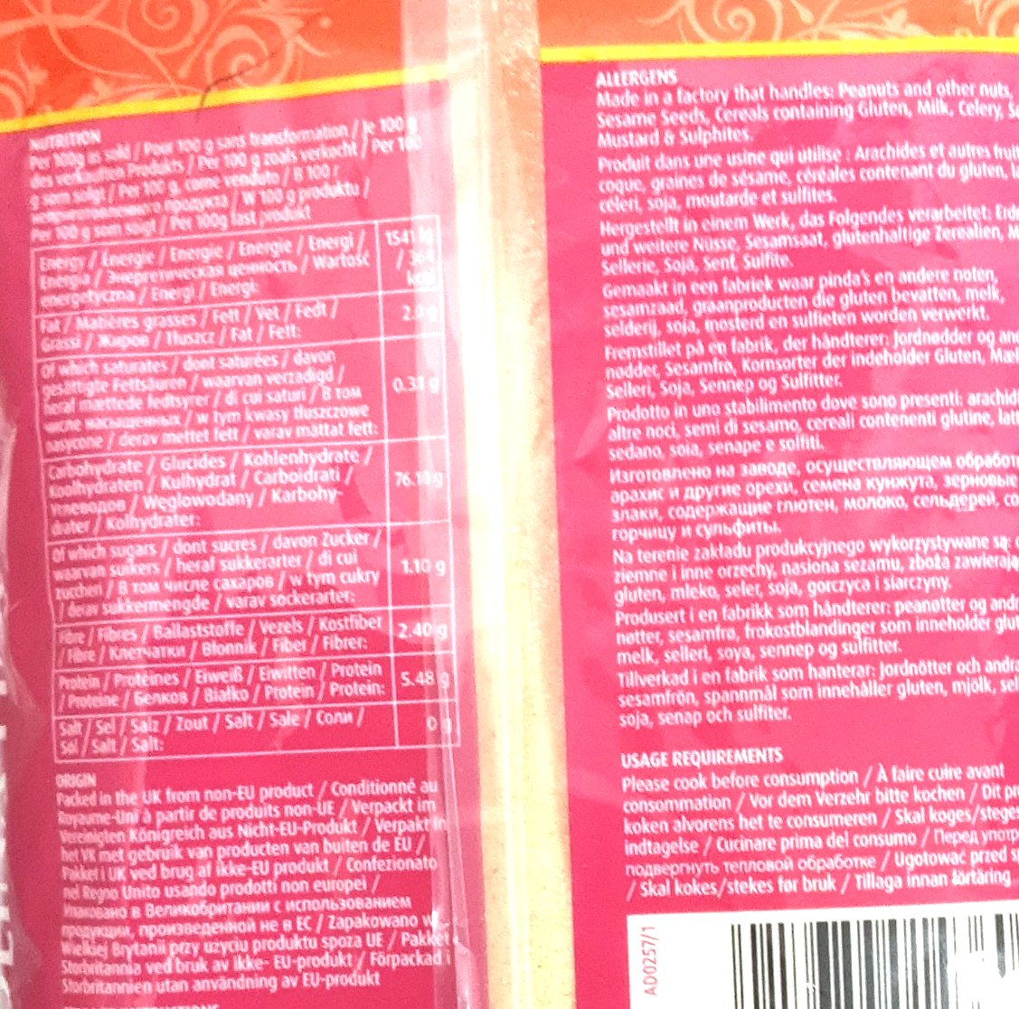 TRS Semolina Fine 500g - Image 2