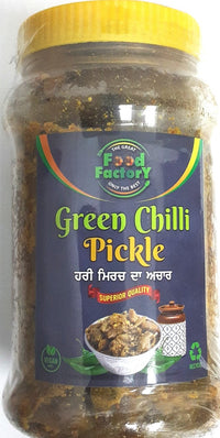 Food Factory Pickle Green Chilli Marwadi 800g